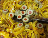 Foto del paso 5 de la receta: Fettuccine con tocineta y huevo