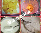 A picture of step 2 of #Rainbow_5 Aamrkhand.