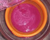 A picture of step 3 of Falsa Slush /Grewia slush💜.