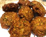 A picture of step 3 of Qeema and moong daal Tikki.