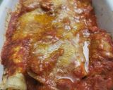 A picture of step 4 of Eggplant Roll-Ups with Tagliatelle and Meat Sauce.
