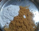 A picture of step 3 of Mawa Gulab Jamun from left over ghee residue.