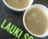 A picture of step 2 of Lauki soup.