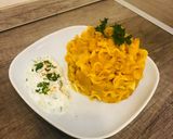 Indiai krumplis tészta, uborka tzatzikivel recept fázis 6 fotója