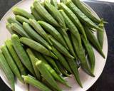 Bhindi ki sabzi recipe step 1 photo
