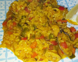 Foto del paso 4 de la receta: ARROZ CON LANGOSTINOS, CHIPIRONES Y ALMEJAS