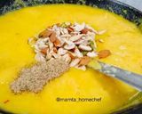 A picture of step 4 of Mango Halwa.
