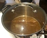 A picture of step 1 of Carrot leek soup with rice noodles.
