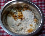 A picture of step 1 of Onion Sauce Porridge Beans and Garri Pudding.