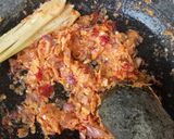 Foto langkah ke 2 dari resep Tumis Daun Singkong + Udang/Teri medan.