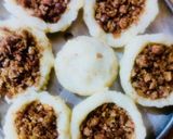 A picture of step 4 of Dahi Bhalla/Vada with a protein twist!.