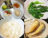 รูปขั้นตอนการทำที่ 1 ของ ข้าวปั้นน้ำพริกปลาทู