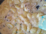 Salsa crema de champiñones
