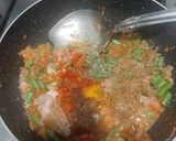 A picture of step 2 of Beans Pulao.