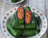 Foto langkah ke 7 dari resep Lemper Pink Kulit Buah Naga.