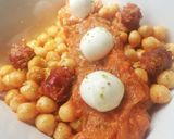 Foto del paso 4 de la receta: Garbanzos con salsa de chistorra y un toque de lima