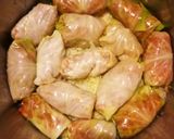 Töltött káposzta (szárma) édeskáposzta levélben recept fázis 5 fotója