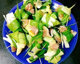 Hình bước làm 5 của món Gà Chiên Lá Dứa