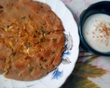 A picture of step 5 of Stuffed paneer paratha with barley flour.