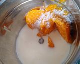 A picture of step 1 of Mango Shake.