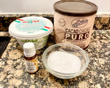 Foto del paso 1 de la receta: Pastel relleno con ricotta y cacao. (Cake filled with ricotta and cocoa)