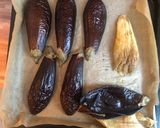 Baba ghanoush: Gegrilltes Auberginenpüree mit Tahini 🍆 Rezeptschritt 2 Foto