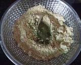 A picture of step 1 of Besan Methi Puri with Puri Chaat.