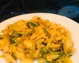 A picture of step 3 of Masala shell macaroni.