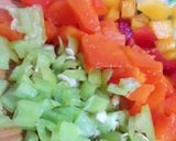 Une image de l'étape 1 de Riz au poivrons coloré.
