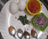 मसाला ऑमलेट (masala omelette recipe in Hindi) रेसिपी चरण 2 फोटो