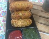 A picture of step 7 of Sweet corn cutlets.