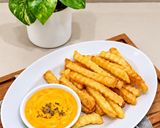 Foto langkah ke 4 dari resep Kentang Goreng Saus Keju.