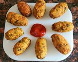 A picture of step 4 of Peas cutlets.