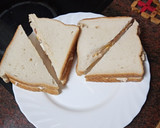 Foto del paso 3 de la receta: Sándwich de ensaladilla de atún, maíz, huevo duro y mayonesa