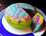 Foto langkah ke 7 dari resep Steamed Rainbow Cake.