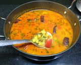 A picture of step 7 of Bitter gourd rasam.