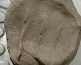 A picture of step 2 of Bajra chapati.