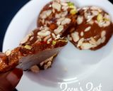 A picture of step 5 of Sohan Halwa.