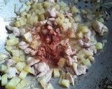 Foto langkah ke 3 dari resep Bayam Gulung isi Ayam.