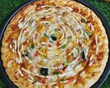 A picture of step 7 of Cheesy Bites Petals Pizza 🍕🍕.