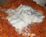 A picture of step 2 of Rabadi Gajar halwa with Gulabjamun.