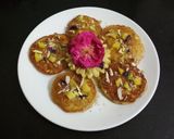 A picture of step 9 of Pineapple Malpua in Gulab Chashni.