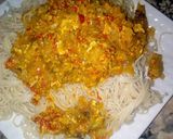 A picture of step 3 of Taliya da sauce na kwai.