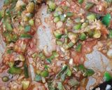 A picture of step 4 of Chilli chana fry(chik peas).