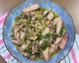 Foto langkah ke 3 dari resep Cumi Asin Tempe Sambal Ijo.