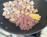 A picture of step 1 of Special Laing with Shrimp and Pork Belly.