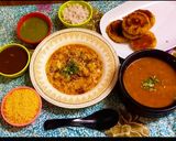 A picture of step 3 of Matar curry with aloo petis.