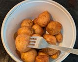 A picture of step 3 of Kashmiri Dum Aloo.