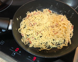 Foto del paso 1 de la receta: Frittata de espaguetis carbonara