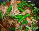 A picture of step 4 of Peshawari Karahi.